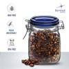 Bormioli Rocco Fido Collection, 2 Pack, 33 Oz. Food Storage Glass Jars, Airtight Rubber Seal & Glass Lid, With Stainless Wire Clamp, Made In Italy. view 3