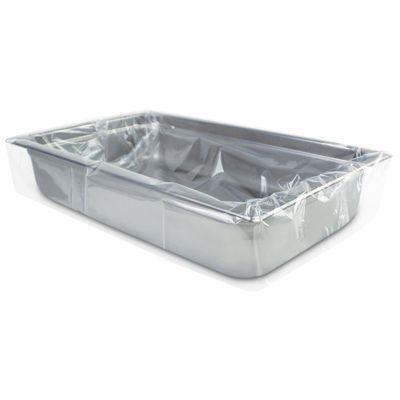 PanSaver Hotel Clear Pan Liners for Easy Clean Up - Disposable Buffet Pan Liners, Ovenable up to 400F (Full Shallow/Medium Pan Liner - 12 x 32 in)