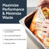 PanSaver Hotel Clear Pan Liners for Easy Clean Up - Disposable Buffet Pan Liners, Ovenable up to 400F (Full Shallow/Medium Pan Liner - 12 x 32 in) view 4
