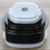 Calypso Basics by Reston Lloyd 6-Piece Microwave Cookware, Steamer and Storage Set, Black view 2