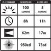 Streamlight 66121 Stylus Pro 100-Lumen White LED Pen Light for Inspectors, Law Enforcement, and Everyday Use with 2 AAA Alkaline Batteries, Silver view 2