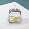 Abbott Collection Large Rectangle Covered Butter Dish with Lid, Clear Glass (6.5"L) view 2