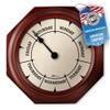 DayClocks Classic Day of The Week Wall Clock - 10" Solid Mahogany Wood Frame, Ideal Retirement Gift for Men and Women, Day Clock for Seniors and Retirees view 1