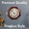DayClocks Classic Day of The Week Wall Clock - 10" Solid Mahogany Wood Frame, Ideal Retirement Gift for Men and Women, Day Clock for Seniors and Retirees view 4