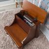 Powell Woodbury Mahogany Bed Step with Storage, Information, Lightly Distressed Woodbury Mahogany, 20 x 17.75 x 17.25 view 4