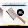Dexter-Russell 8" Stainless Heavy Duty Cleaver Knife | S5288 | Traditional Series with High-Carbon Steel Blade & Rosewood Handle | Precision Ground, Durable, Razor Sharp | Made in USA view 3