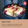 de Buyer Blue Carbon Steel Crepe & Tortilla Pan - 9.5 Diameter, 7.5 Cooking Surface - Ideal for Making & Reheating Crepes, Tortillas & Pancakes - Naturally Non-Stick Finish - Made in France view 4