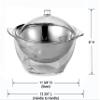 Prodyne BOWL, ICED Salad-4 Qt, Off-white view 2