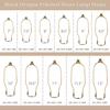 Royal Designs, Inc. HA-1001-12BR-2 Heavy Duty Harp for Lamp Shade Holder, 12 inch, Polished Brass Base, 2-Pack view 4