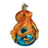 Old World Christmas Ornaments: Sea and Water Animals Glass Blown Ornaments for Christmas Tree, Octopus view 1
