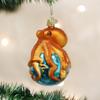 Old World Christmas Ornaments: Sea and Water Animals Glass Blown Ornaments for Christmas Tree, Octopus view 2