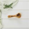 Naturally Med - 12" Olive Wood Soup Ladle - Wooden Cooking Spoon, Gravy Ladle. For Cooking, Serving, Stirring. Handcrafted of Olive Wood view 2