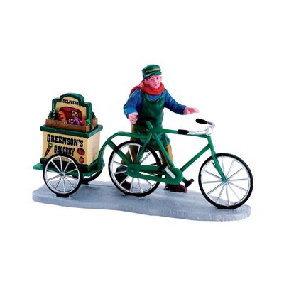 Lemax Village Collection Greenson's Grocery Delivery #52359