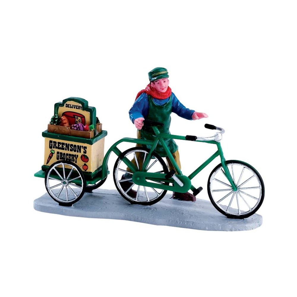 Lemax Village Collection Greenson's Grocery Delivery #52359