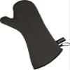 San Jamar UCMX15BK Textured Neoprene Oven Mitt with WebGuard, 15" Length, Black view 1