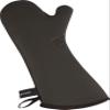 San Jamar UCMX15BK Textured Neoprene Oven Mitt with WebGuard, 15" Length, Black view 2