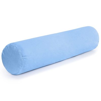 DMI Lightweight Comfort Foam Neck Roll Leg Rest Back Support Pillow for Home and Travel, Great for Neck, Back and Under Knees, 5 x 19 inches, Blue