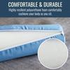 DMI Lightweight Comfort Foam Neck Roll Leg Rest Back Support Pillow for Home and Travel, Great for Neck, Back and Under Knees, 5 x 19 inches, Blue view 2