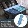 DMI Lightweight Comfort Foam Neck Roll Leg Rest Back Support Pillow for Home and Travel, Great for Neck, Back and Under Knees, 5 x 19 inches, Blue view 3