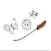 Fox Run Rosette Iron Set With Handle, Cast-Aluminum, Butterfly, Flower, and Card Suits view 1