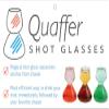 QUAFFER Double Bubble Layered Shot Glass  Chaser Shot Glass Jigger for Smooth Tasty Shots  Fun Unique Split Shot Glasses Barware (1.25oz Top & 2.25oz Bottom) view 2