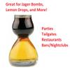 QUAFFER Double Bubble Layered Shot Glass  Chaser Shot Glass Jigger for Smooth Tasty Shots  Fun Unique Split Shot Glasses Barware (1.25oz Top & 2.25oz Bottom) view 3