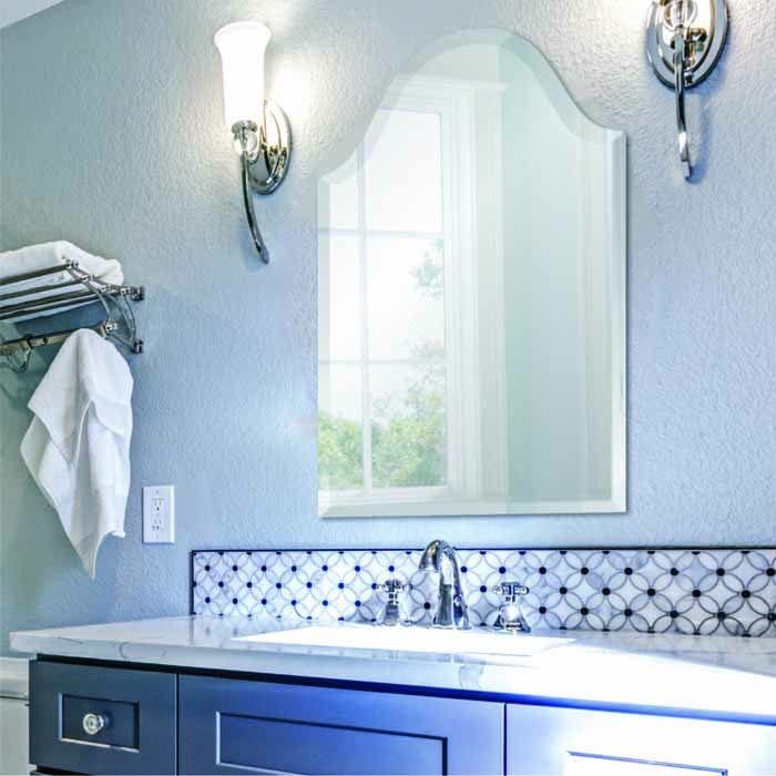 Spancraft 20" X 40" Bristol Decorative Frameless Wall Mirror