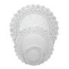 Regency Wraps Paper Lace Doilies, 4'', 8'', 10'' Round Pack of 36 (Combo) for Decorative Table Display of Cakes, Desserts, Appetizers for Weddings and Parties, White view 1