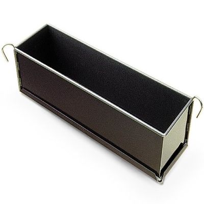 Gobel Pate Terrine Mold, Non-Stick, 3" x 3" Rectangular, 20" Long, Black, Minimalist Style