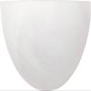 Capital Lighting 1681MW Crescent Modern Minimalistic Faux White Alabaster Glass Bowl Wall Sconce Pocket Sconce, 1-Light 100 Watt, 5" H x 11" W, Matte White view 1