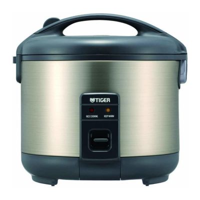 Tiger JNP-S18U-HU 10-Cup (Uncooked) Rice Cooker and Warmer, Stainless Steel Gray