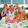 Fun Express Hibiscus Print Plastic Tablecloth (1 Piece) Luau & Tropical Party Supplies, 53" x 73" view 3