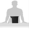 simplehuman 10 Liter / 2.6 Gallon Compact Slim Bathroom or Office Step Trash Can, Black Plastic view 3