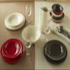 Emile Henry Made In France Small Salad Bowl, Charcoal view 3