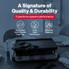 Swissmar Classic Raclette Party Grill with Reversible Cast Aluminum Non-Stick Grill Plate/Crepe Top, Outdoor & Indoor Electric BBQ Grill, Samgyupsal Griller - Brushed Stainless Steel - 8-Person view 3
