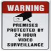 Video Surveillance Sign Property Protected 24 Hour Security Protection Warning | Indoor/Outdoor | 12" Tall | Security Sign Office Warning Sign, Office, Business | SignMission view 1