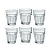 Bormioli Rocco Rock Bar 2.25 oz. Shot Stackable Tempered Beverage Glasses for Cold Drinks, Water, and Cocktails, Set of 6, Clear view 1
