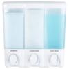 Better Living Products 72350 Clear Choice 3-Chamber Shower Dispenser, White view 1