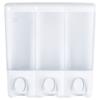 Better Living Products 72350 Clear Choice 3-Chamber Shower Dispenser, White view 2