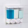 Better Living Products 72350 Clear Choice 3-Chamber Shower Dispenser, White view 3