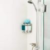 Better Living Clear Choice Shower Dispenser 3 Chamber, Wall Mount Shower Soap Pump Dispenser for Bathroom Hotel Body Wash, No Drill Adhesive, Waterproof Dispenser, 3 x 14.2 oz, Chrome view 3