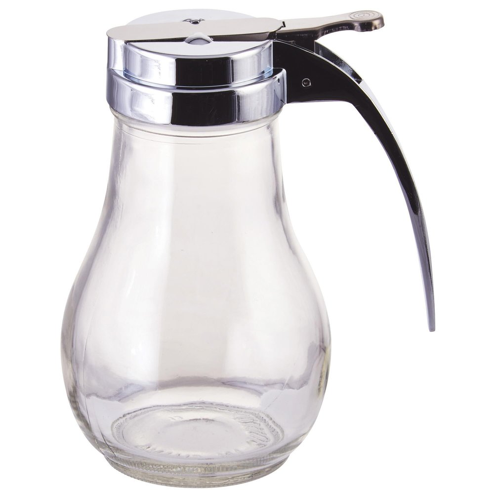 Winco Maple Syrup or Honey Dispenser-14 oz, Medium, Clear, Steel (G-116)