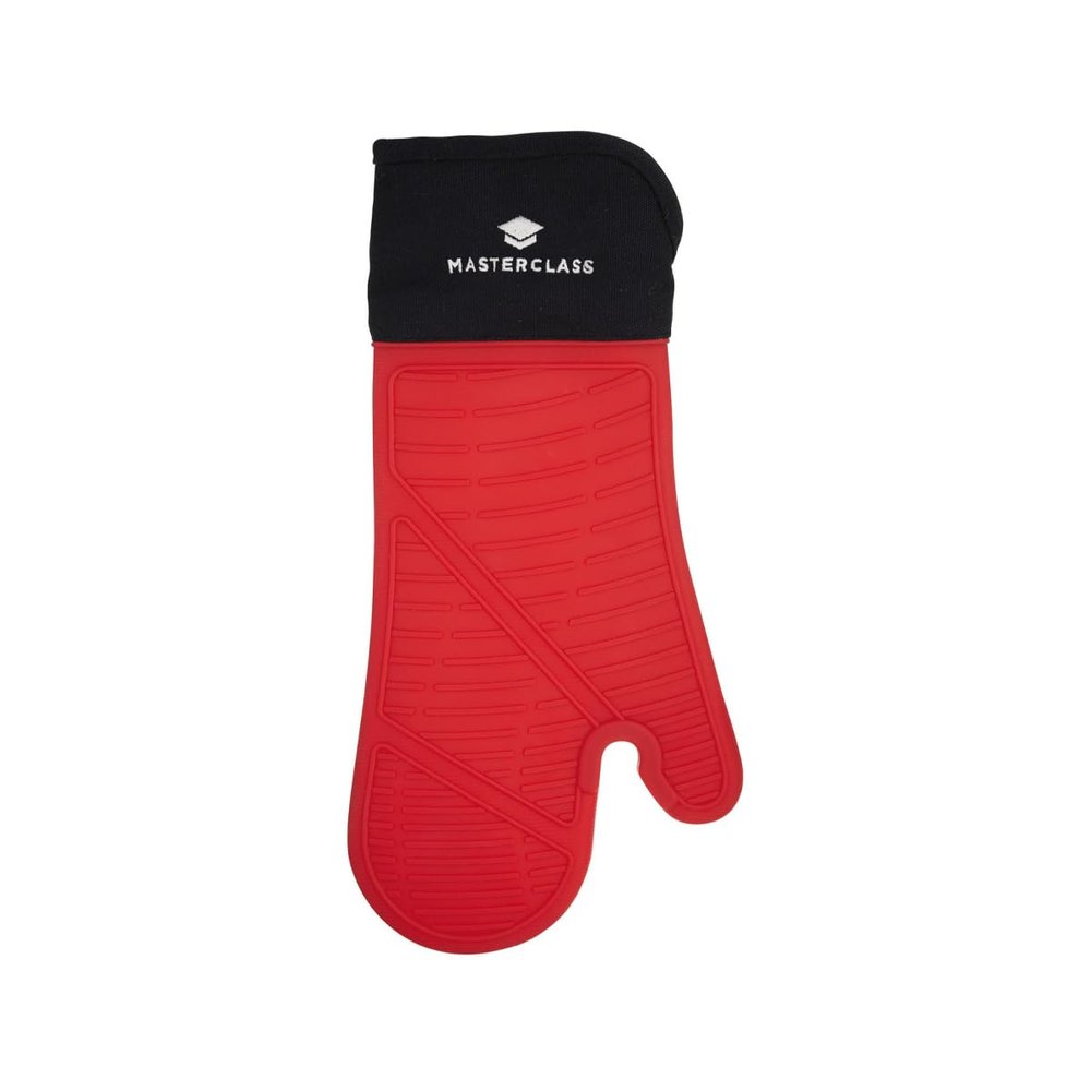 Masterclass Waterproof And Heat-proof Silicone Oven Glove - Red