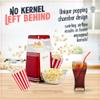 Nostalgia Hot-Air Electric Popcorn Maker, 8 Cups, Healthy Oil Free Popcorn with Measuring Scoop, Retro Red view 2