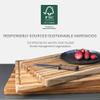 Teakhaus Cutting Board - Extra Large (XL) Wood Cutting Board with Grip Handles - Holiday Gift Ideas for Men and Women - Gift-Ready, Reversible, Edge Grain Wood, Knife Friendly - FSC Certified view 4