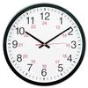 Universal 10441 - 24-Hour Round Wall Clock, 12.5in, Black view 1