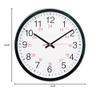 Universal 10441 - 24-Hour Round Wall Clock, 12.5in, Black view 2