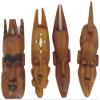 7" Miniature Mahogany Mask From Senegal view 1