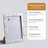 Handicrafts Home 5x7 Picture Frame Mother of Pearl Collection, Handcrafted Photo Frame, Small Picture Frame for Living Room, Wall Decor, Office Desk Decor, Vintage Picture Frames, Gift for her, Thanksgiving gift for friends & Family view 3