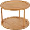 Lipper International 8302 Bamboo Wood 2-Tier 10" Kitchen Turntable view 3